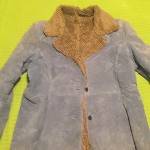 Guess blue suede coat